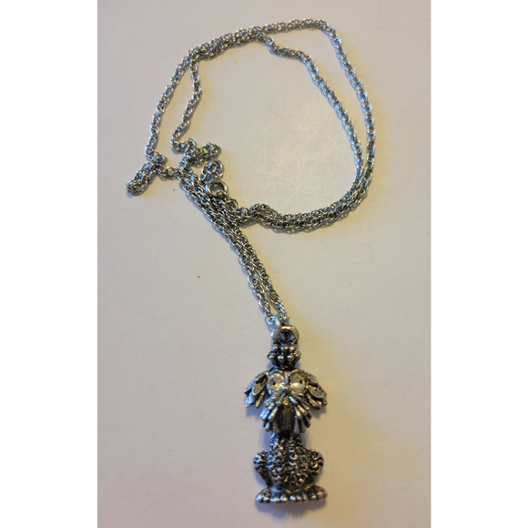 Dag Brand Schnauzer Charm Rhinestone Eyes Pendant w/Chain Jewelry Necklace - Picture 8 of 8